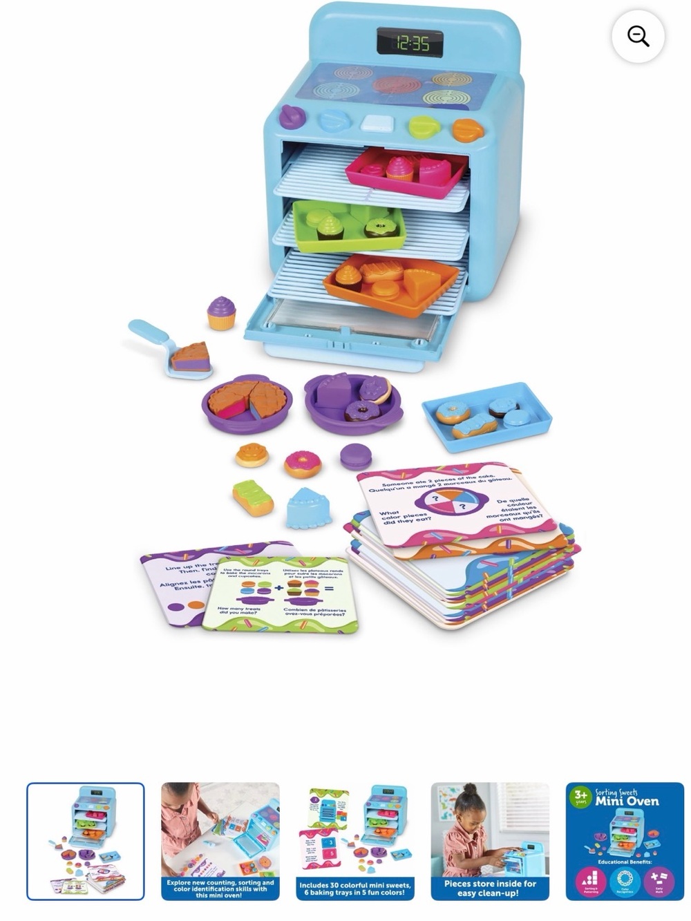 Learning Resources Sorting Sweets Mini Oven Pretend Play Set NWT